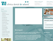 Tablet Screenshot of clinicadentaldeudaeta.com